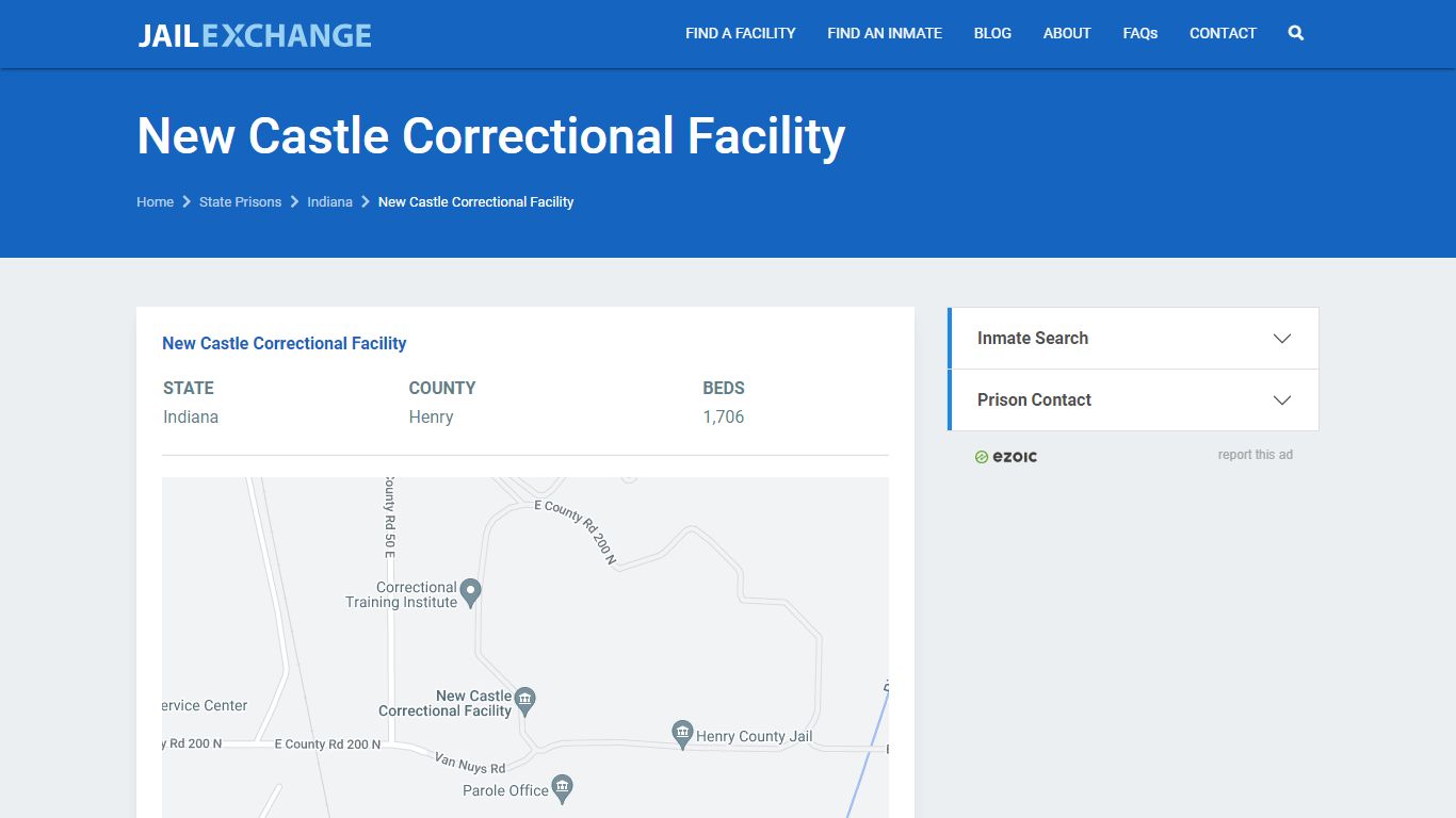 New Castle Correctional Facility Prisoner Search ...